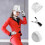 1Set Glimmend Jazz Hoed Handschoenen Stropdas Set 4