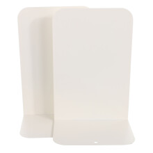 2St Beige Metalen Boekensteunen Voor Desktop En Studeerkamer