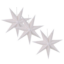 3St Wit Ster Lampenkap Papier 3D Hanglamp Voor Thuis