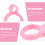 18St Kinder Silicium Chopstick Vingers Ringen Roze 4