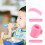 18St Kinder Silicium Chopstick Vingers Ringen Roze 5