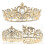 1Delicate Gouden Bruidskroon Hoofdband Bruiloften 7