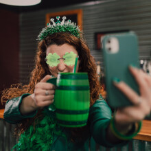 1Paar Feestbrillen Voor St. Patrick's Feest
