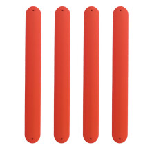 4St Siliconen Kinder Slaparmbanden Rood Voor Feestje En DIY
