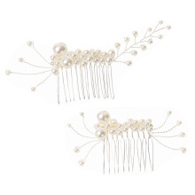 2St Delicate Parel Haarclip Bruids Versiering Zinkmetalen