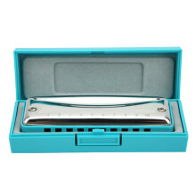 Blues-Mundharmonika B-Tonart Set Blau