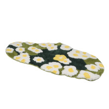 Badematte mit 3D Moosblumen