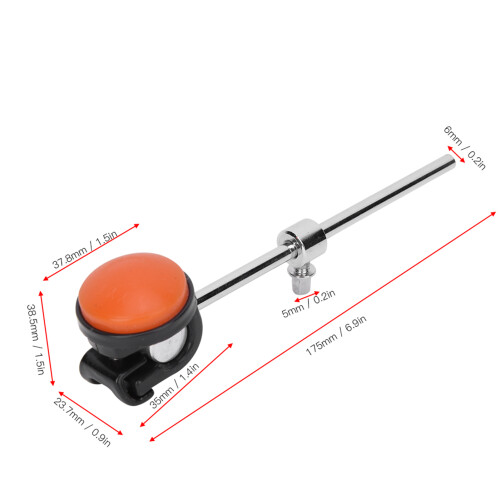 Roter Bassdrum Beater Silikon Kopf 1