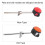 Roter Bassdrum Beater Silikon Kopf 9