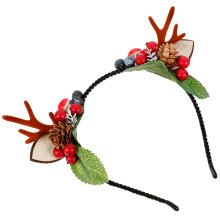 1Kersthoofddeksel Met Antlers En Versiering Voor Vrouwen