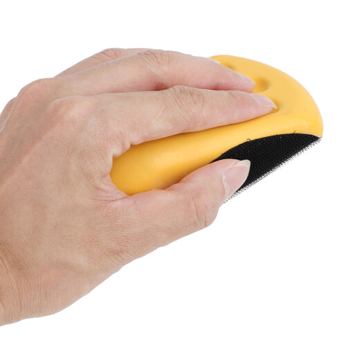 PU-Schaum Schleifhilfe, weich, Klett, ergonomisch
