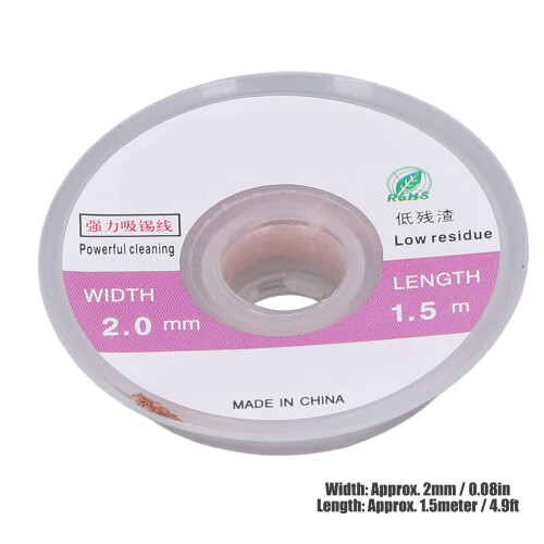 5x Entlötlitze 0,08 Zoll 1,5m 1