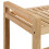 Houten badkamerplank met wielen 1