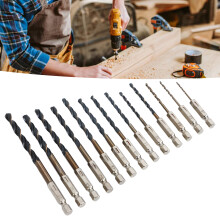 Set mit 13 Spiralbohrern 1/4 Zoll