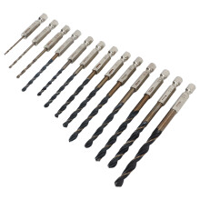 13-teiliger Bohrer 1/4 Zoll Set