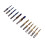 12er Set Kombi-Gewindebohrer HSS blau Ti 10
