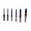 12er Set Kombi-Gewindebohrer HSS blau Ti 9