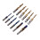 12er Set Kombi-Gewindebohrer HSS blau Ti 1