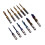12er Set Kombi-Gewindebohrer HSS blau Ti 2