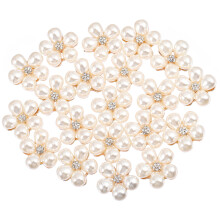 20St DIY Haarspeld Charms Van Zinklegering Met Parel En