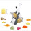 Multifunctional Vegetable Slicer 30 Different Cuts Kitchen Mandoline Potato Press Handheld Foldable Gray 1