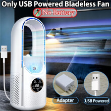 Ventilatore da tavolo senza pale USB silenzioso compatto per scrivania casa ufficio