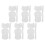 6St Plastic Tas Grid Sheets Voor Knutselen En Haken Wit 1