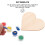 50St Hartvormige Decoratieve Chips Voor Kinderen DIY 6