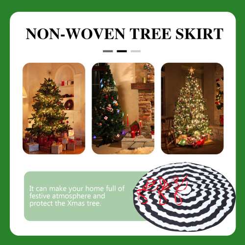 1St Witte Kerstboomrok Fluweel Kerstdecoratie En Accessoire 2