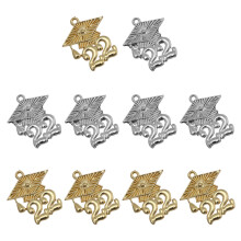 10St Graduation Charm 2022 Kleurrijke Zinklegering Voor Sieraden