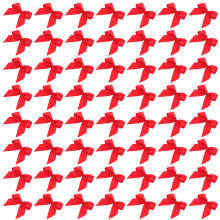 100St Polyester Strik Rood Voor Feestelijke Handgemaakte Decor
