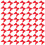 100St Polyester Strik Rood Voor Feestelijke Handgemaakte Decor 1
