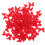 100St Polyester Strik Rood Voor Feestelijke Handgemaakte Decor 11