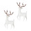 2St Plastic Cake Topper Hert Voor Verjaardag En Feest Wit 1