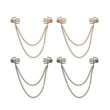 4St Modieuze Skeleton Palm Corsage Zinklegering Broche