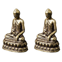 2St Exquise Mini Boeddha Figuraturen Voor Huis En Bureauruimte