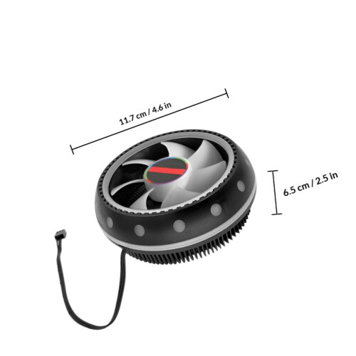 CPU Cooler Met Aluminium Koeling En Rgb Verlichting 1