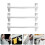 3St Duurzame Door Storage Rack Clip-on Wit ABS 9