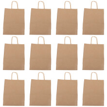 25St Duurzame Kraft Cadeauzakken Met Handvat Voor Snoep En Snacks