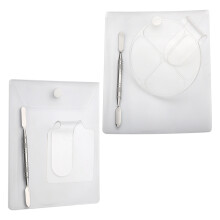 2Sets Acryl Manicure Palette Wit Ring Voor Nagelkunst Mixen