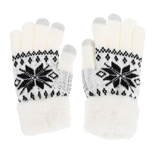 1Paar Knitted Handschoenen Eén Past Altijd