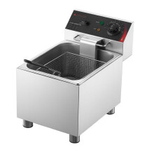Friteuse Électrique Professionnelle 2500 W-Duoku-Capacité 7,5 L, pour Restaurants, Cuisines, avec Cuve Amovible, Panier, Couvercle