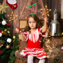 2St Kerst Haaraccessoires Voor Feest En Cosplay Gebruik