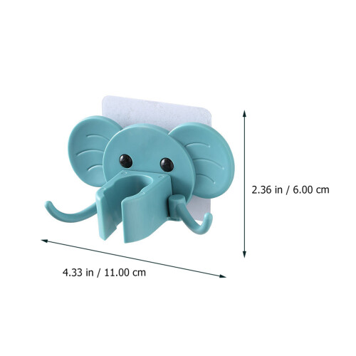 3St ABS Douchekopbeugel Olifant Cartoon , Multi-Purpose 1