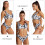 1Set Mode Bikini Set Dames Wit Ademend Strand Badmode 5