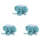3St ABS Douchekopbeugel Olifant Cartoon , Multi-Purpose 1