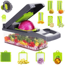 Feliator Multifunctional 10-in-1 Storage Rack Hellumfal Inox Green/Gray