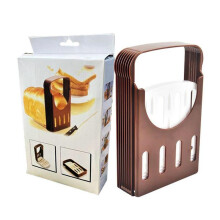 Feliator Manual Golxmse Adjustable 4 Thickness Settings Foldable Brown 33.5x15x33cm Slicer