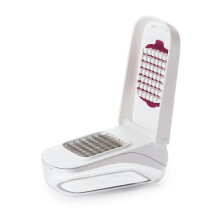 Multifunctional Vegetable Chopper, Manual Spiral Slicer, Kitchen Tool for Julienne Cutting, ABS, White, 20x12.5x10 cm