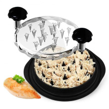 Feliator Manual TodyJeyHo Meat Grinder Ergonomic Design Non-Slip Plastic Handle with Brush for Chicken Pork Beef Mincer